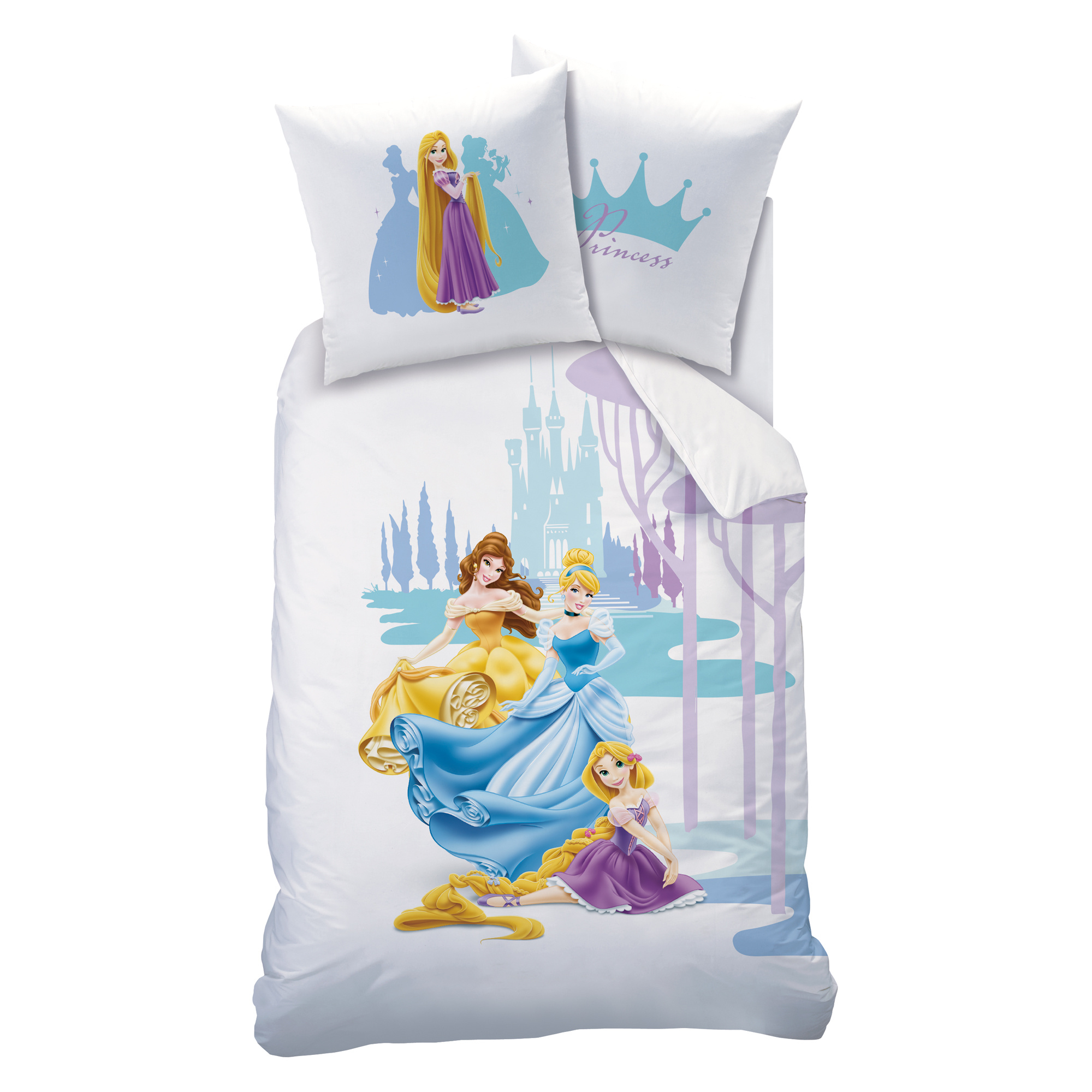 Disney Princesses Dekbedovertrek Fairytale 140x200cm 63x63cm