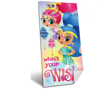 Shimmer And Shine Beach towel What's your wish?