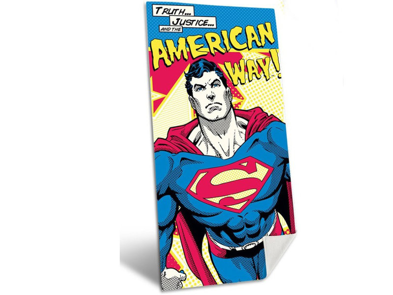 Superman American Way - Serviette de plage - 70 x 140 cm - Multi