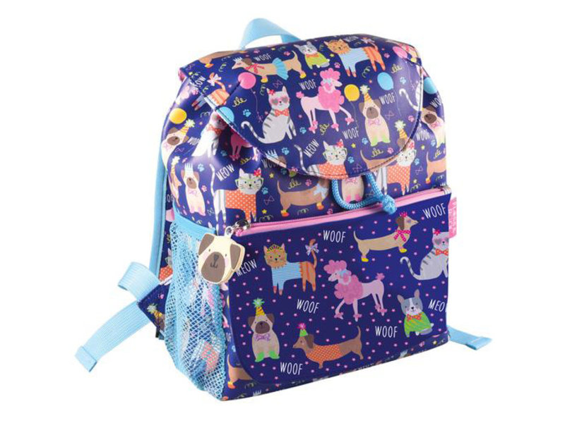 Floss & Rock Haustiere - Kleinkind / Kleinkind-Rucksack - 30 cm - Blau