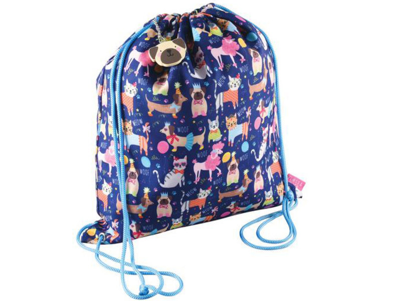 Floss & Rock Animaux domestiques - Gymbag 40 x 36 cm - Bleu