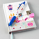 Unicorn diary including lock and scent pen