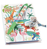 Floss & Rock Jungle - diary with scent pen - 10 x 15 cm - Multi