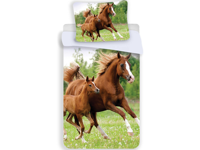 Animal Pictures Horse & Foal - Duvet cover - Single - 140 x 200 cm - Multi