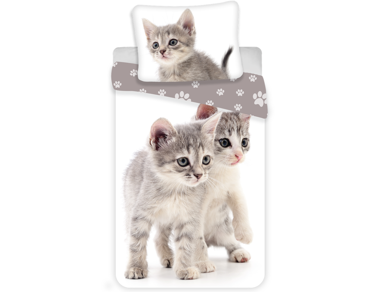 Animal Pictures Dekbedovertrek Poesjes - Eenpersoons - 140 x 200 / 70 x 90 cm - Katoen