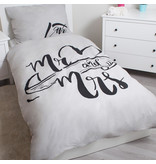 Mr & Mrs - Housse de couette - Simple - 140 x 200 cm - Gris Mr & Mrs - Housse de couette - Simple - 140 x 200 cm - Gris