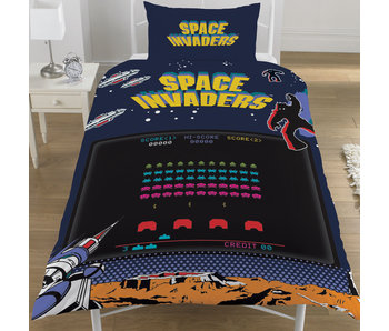 Space Invaders Housse de couette Coin Op 135x200 cm