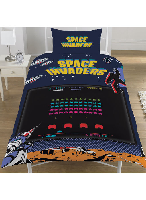 Space Invaders Duvet cover Coin Op 135x200 cm