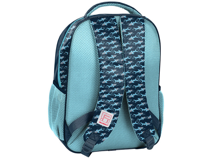 Maui & Sons Backpack Shark - 43 x 30 x 20 cm - Blue