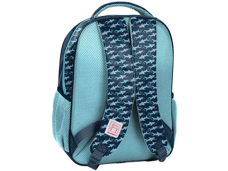 Maui & Sons Rucksack Shark - 43 x 30 x 20 cm - Blau