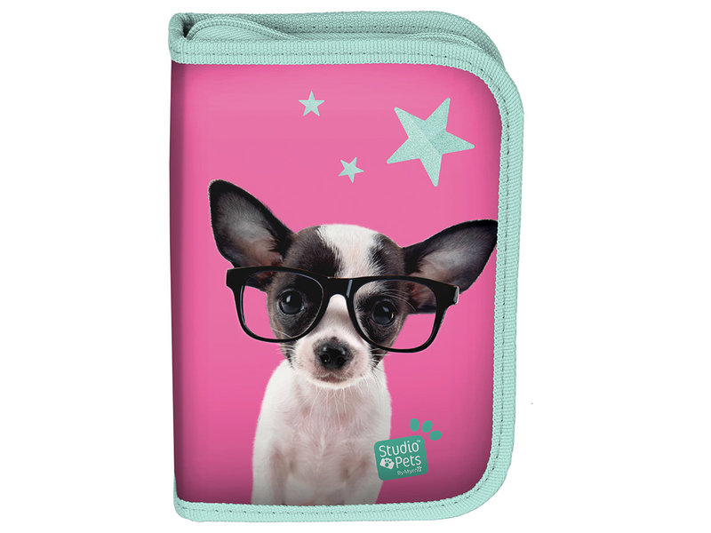 Studio Pets Chihuahua - Pochette Remplie - 19,5 cm - Rose