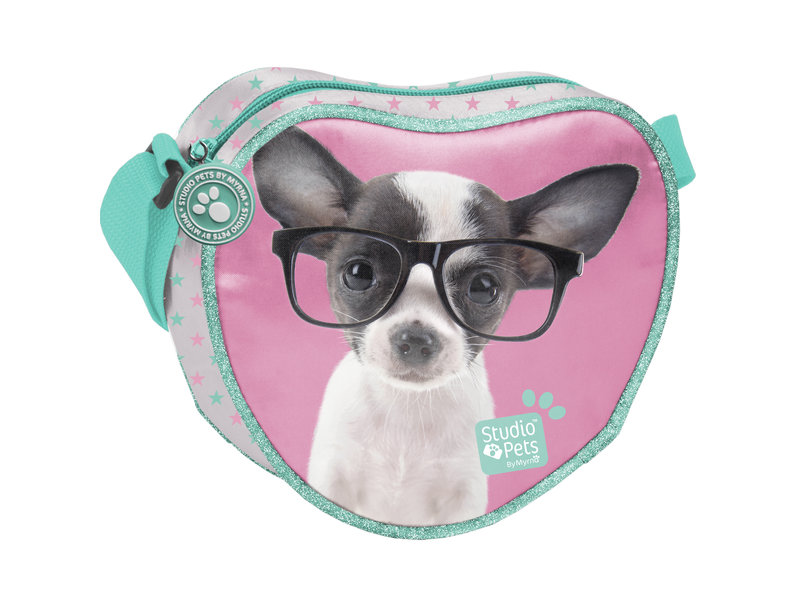 Studio Pets Chihuahua Glasses - Shoulder Bag - 18 x 16 x 5 cm - Multi