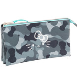 Hello Kitty Camouflage pencil case - 22 cm - multi
