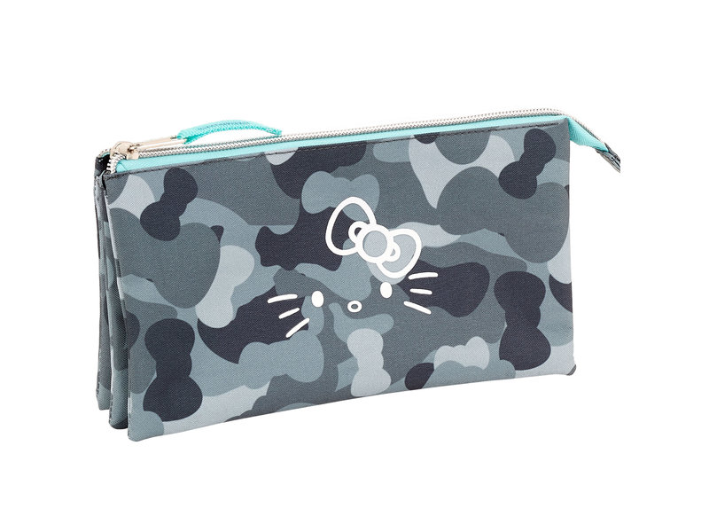 Hello Kitty Camouflage pencil case - 22 cm - multi