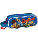 Toy Story Takin action'! - etui met twee ritsen - 21 x 8 cm - blauw