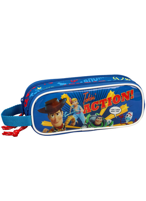 Toy Story Takin 'Action! pencil case with two zippers 21 x 8 cm