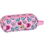 BlackFit8 Sweet heart - pencil case - 21 x 8 cm - Pink