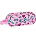 BlackFit8 Sweet heart - pencil case - 21 x 8 cm - Pink
