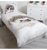 Animal Pictures Hedgehog - Duvet cover - Single - 140 x 200 cm - White