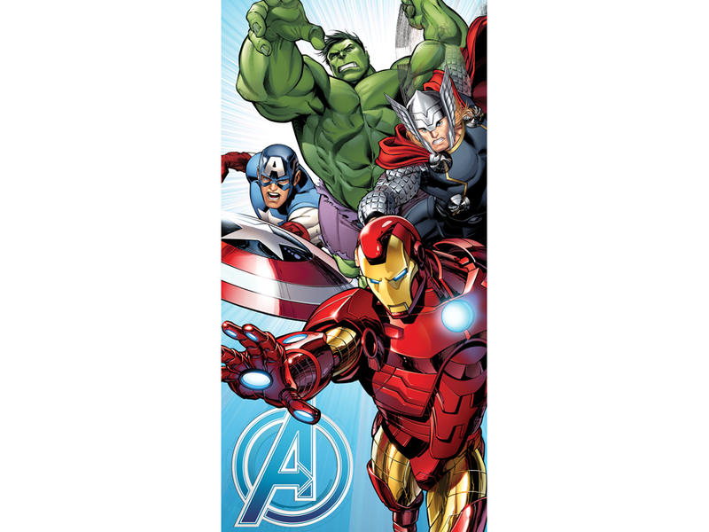 Marvel Avengers Blau - Strandtuch - 70 x 140 cm - Multi