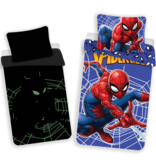 SpiderMan Glow in the Dark - Housse de couette - Seul - 140 x 200 cm - Multi