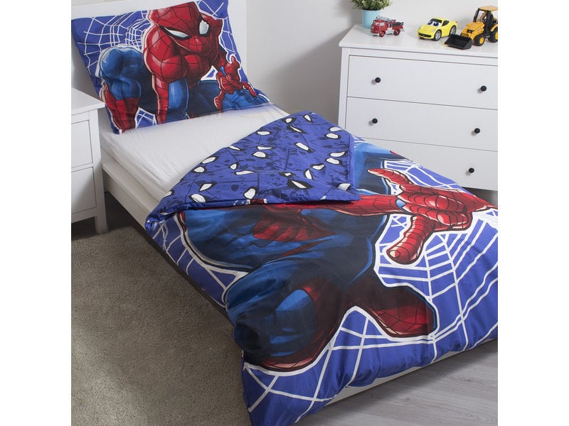 SpiderMan Glow in the Dark - Housse de couette - Seul - 140 x 200 cm - Multi