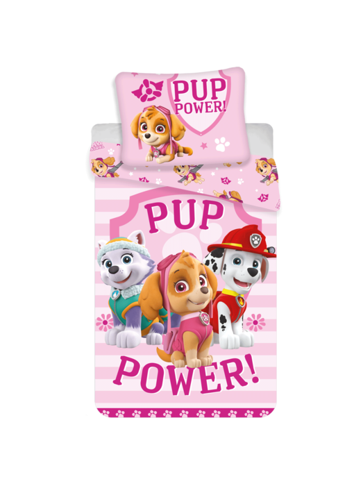 PAW Patrol Dekbedovertrek Pup Power 140x200 cm Katoen