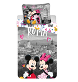 Disney Minnie Mouse Roma Love Dekbedovertrek - Eenpersoons - 140x200 cm - Multi