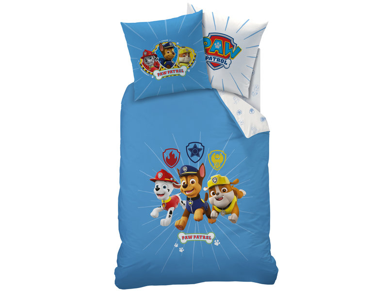 PAW Patrol Team Dekbedovertrek - Eenpersoons - 140 x 200 cm - Blauw