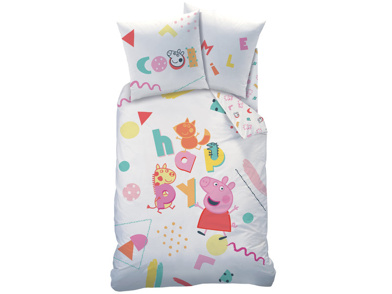 Peppa Pig Memphis Bettbezug - Single - 140 x 200 cm - Multi