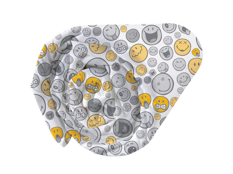 Smiley World Fitted sheet Hey - Double - 140 x 200 cm - Multi