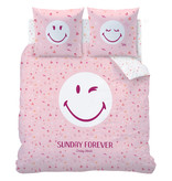 Smiley World Sunday Bettbezug - Doppel - 240 x 220 cm - Pink