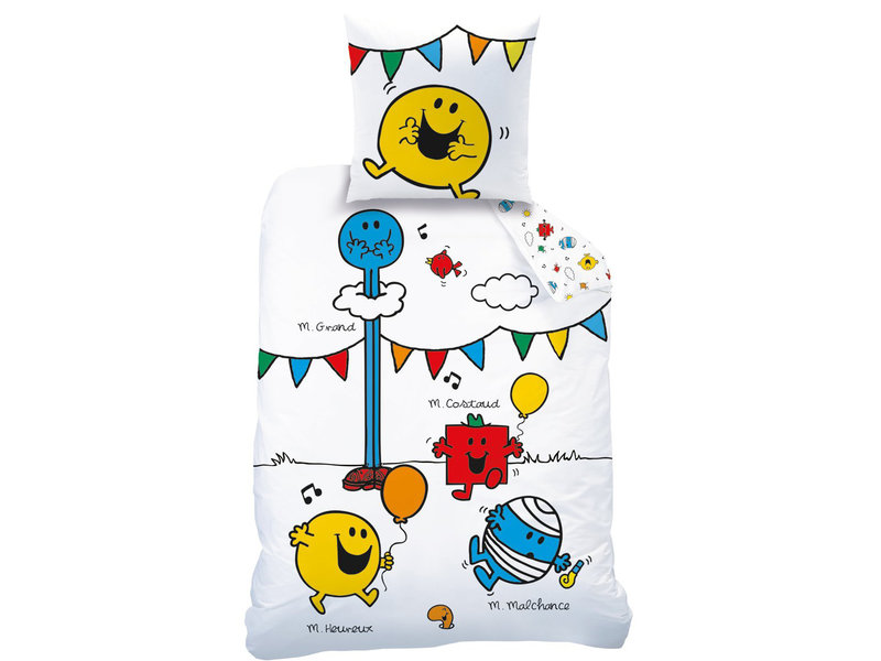 Monsieur Madame Happy Time Dekbedovertrek - Eenpersoons - 140 x 200 cm - Multi