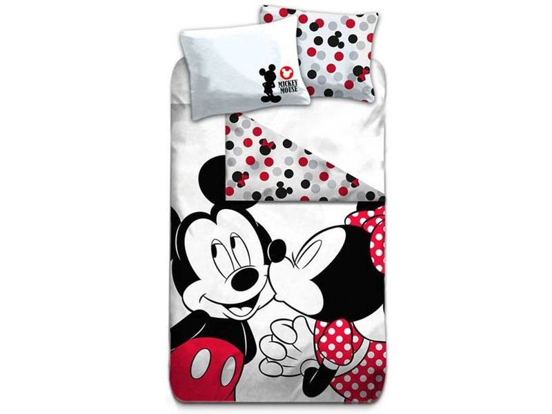 Disney Minnie Mouse Kiss - Duvet cover - Single - 140 x 200 cm - Polyester
