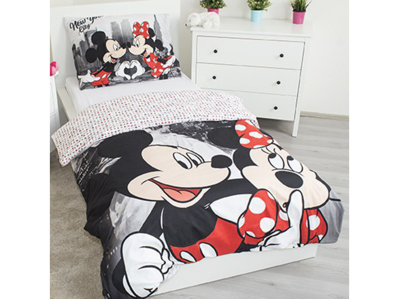 Disney Minnie Mouse New York - Duvet cover - Single - 140 x 200 cm - Polyester