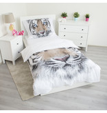 Animal Pictures White Tiger - Duvet Cover - Single - 140 x 200 cm - White