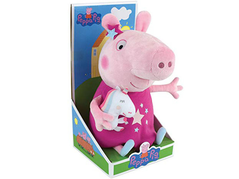 Peppa Pig Unicorn - Knuffel - 25 cm - Multi