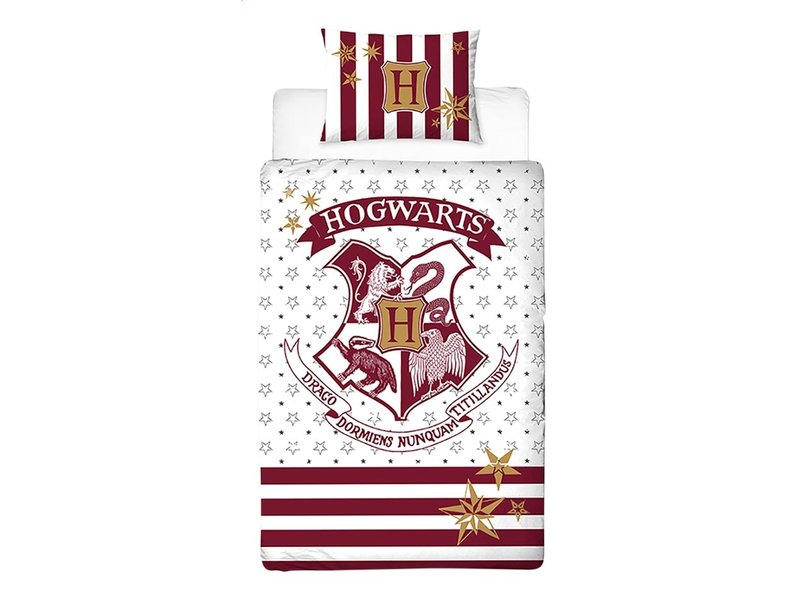 Harry Potter - Housse de couette - Seul - 140 x 200 cm - Rouge
