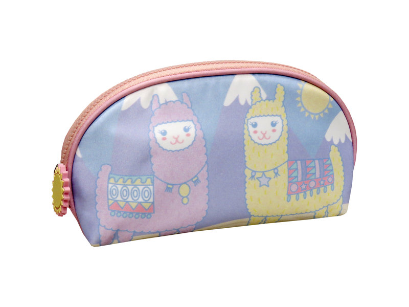Lama Happy Lama's - Toilettas - 21 x 14 x 5 cm - Multi