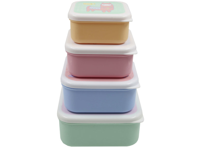 Lama Happy Lama's Lunchbox - set 4 delig - Multi