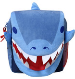 Haai Kleinkinderrucksack - 26 x 24 x 10 cm - Blau