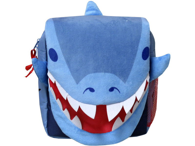 Haai Kleinkinderrucksack - 26 x 24 x 10 cm - Blau