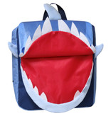 Haai Kleinkinderrucksack - 26 x 24 x 10 cm - Blau