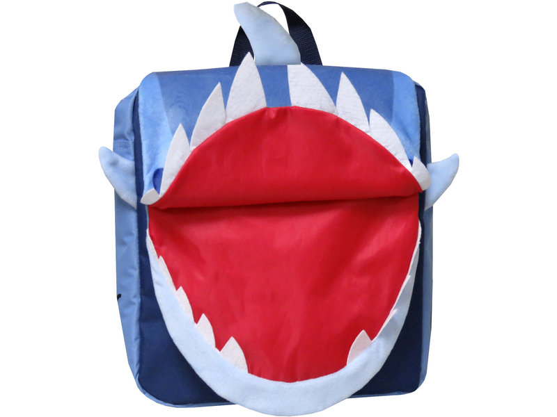 Haai Kleinkinderrucksack - 26 x 24 x 10 cm - Blau