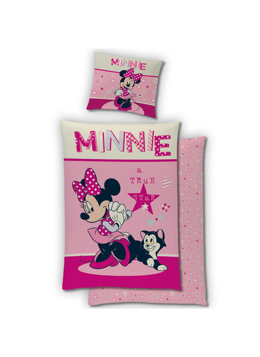 Disney Minnie Mouse Bettbezug Flanell 140 x 200 cm Baumwolle