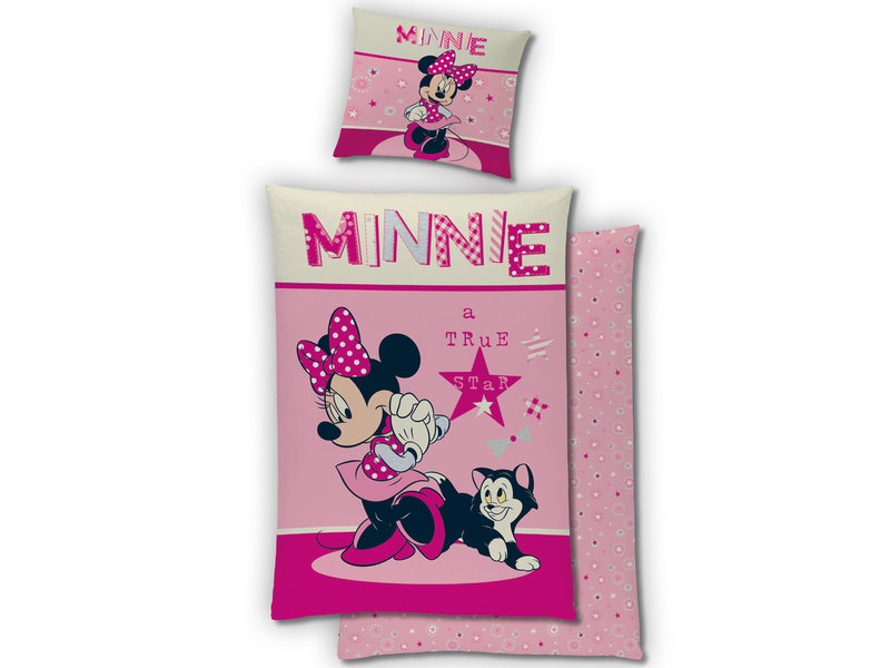 Disney Minnie Mouse Housse de couette - Simple - 140 x 200 cm - Coton