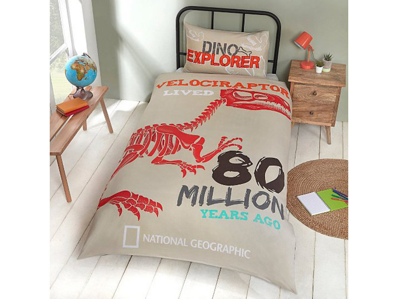 National Geographic Duvet Cover 140x200 Dino Explorer Simbashop Nl