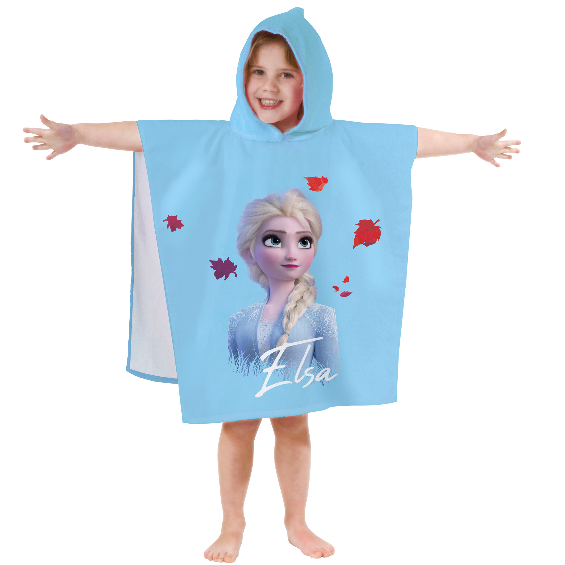 Disney Frozen Poncho Herbstlich 60x120cm Simbashop Nl