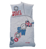 Smiley World Spirit Bettbezug - Single - 140 x 200 cm - Grau