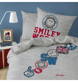 Smiley World Spirit Bettbezug - Single - 140 x 200 cm - Grau